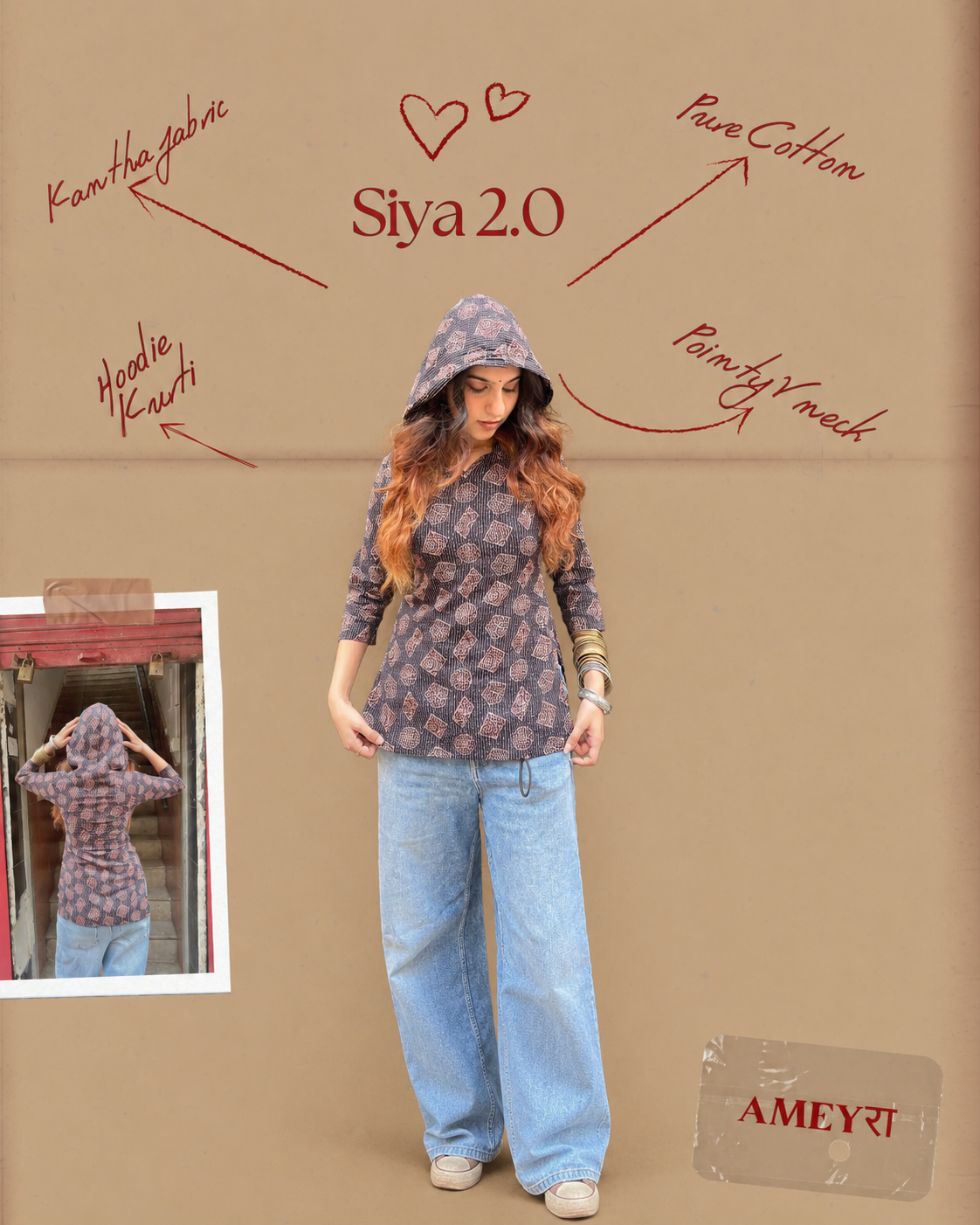 Siya 2.0 (Hoodie Kurti)