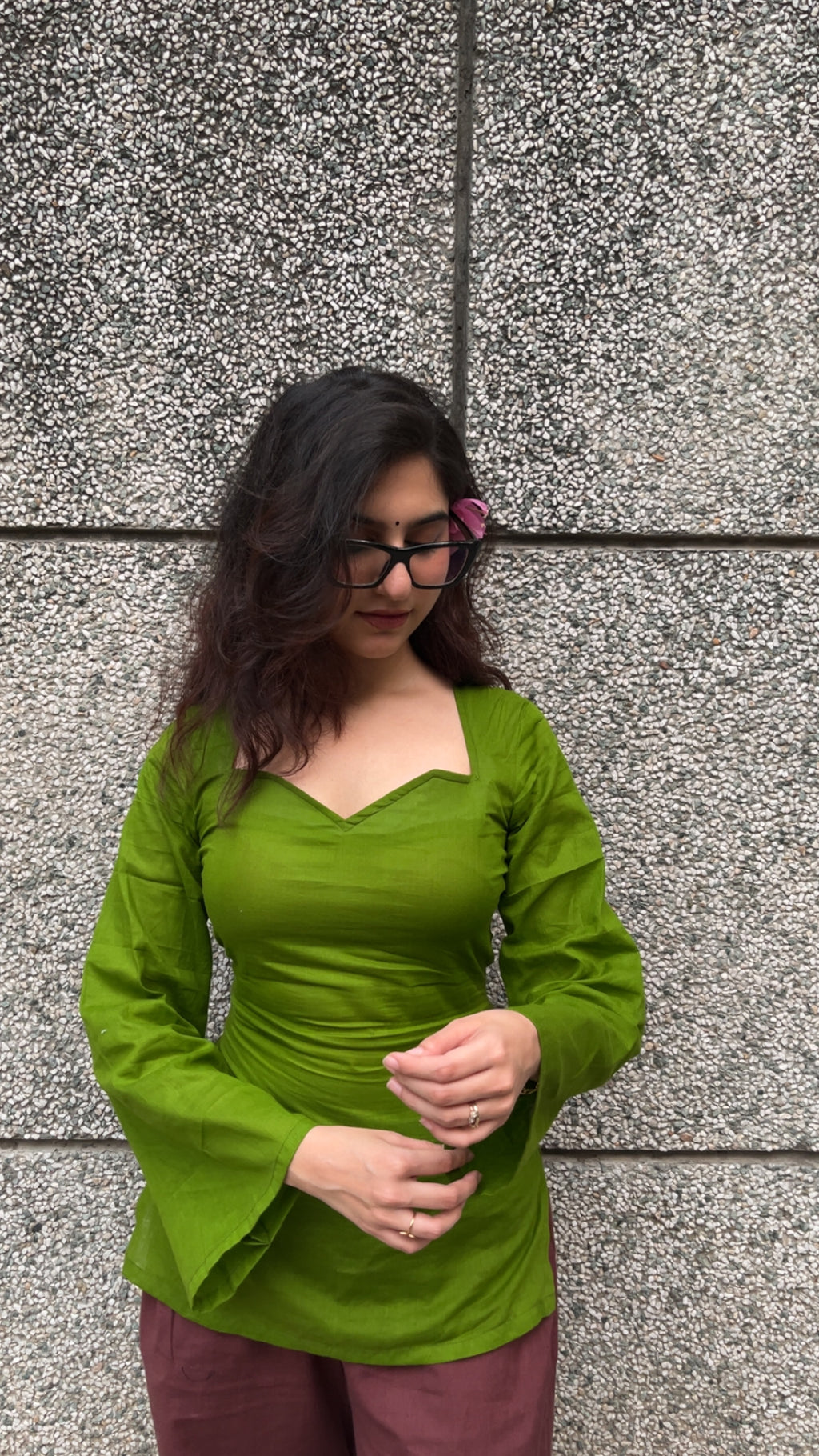 Sony- Corset Back Green Kurt