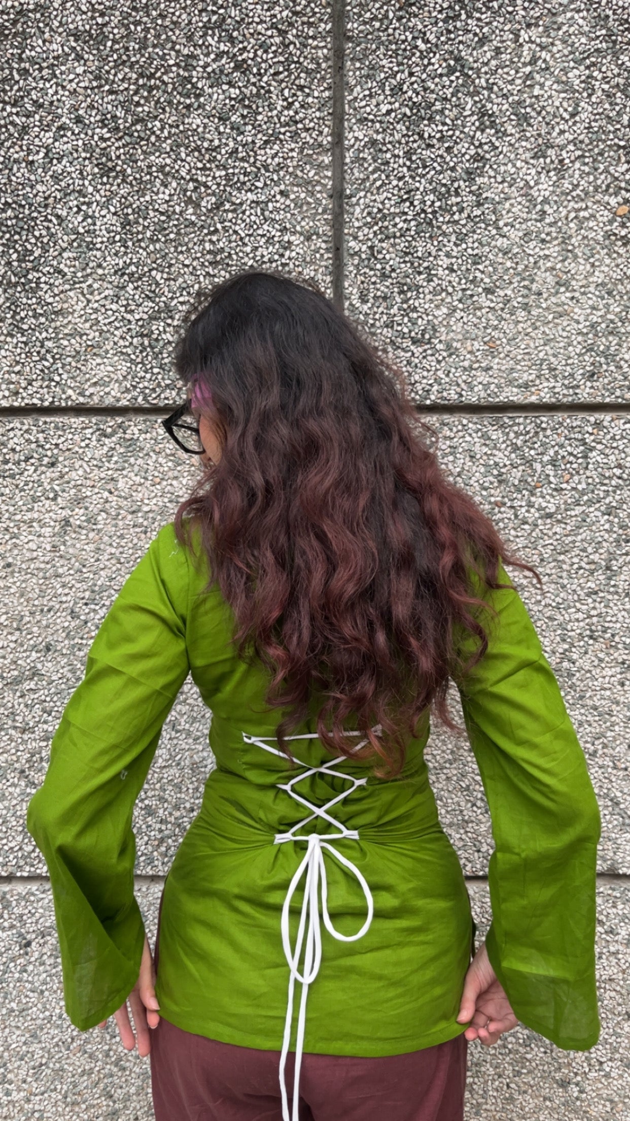 Sony- Corset Back Green Kurt